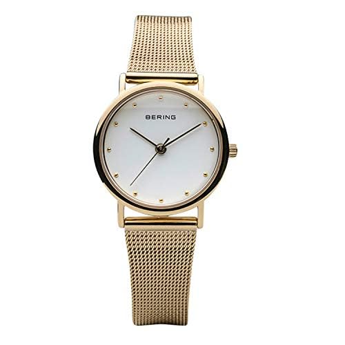 Thumbnail 1 de BERING Donna Analogico Quarzo Classic: Orologio minimalista con cinturino in acciaio inossidabile placcato IP