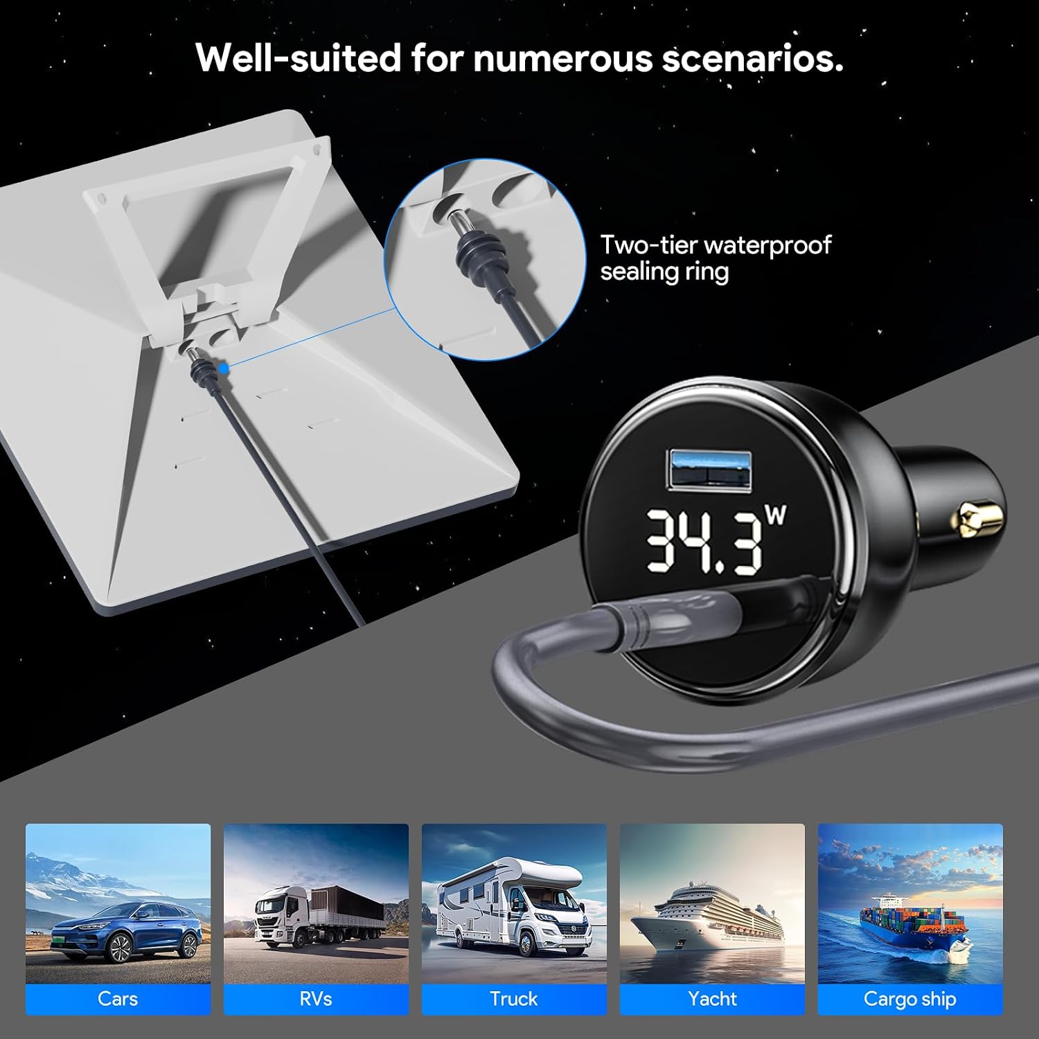 Detalle de XLTTYWL Starlink Mini 144W Adapter 🔌