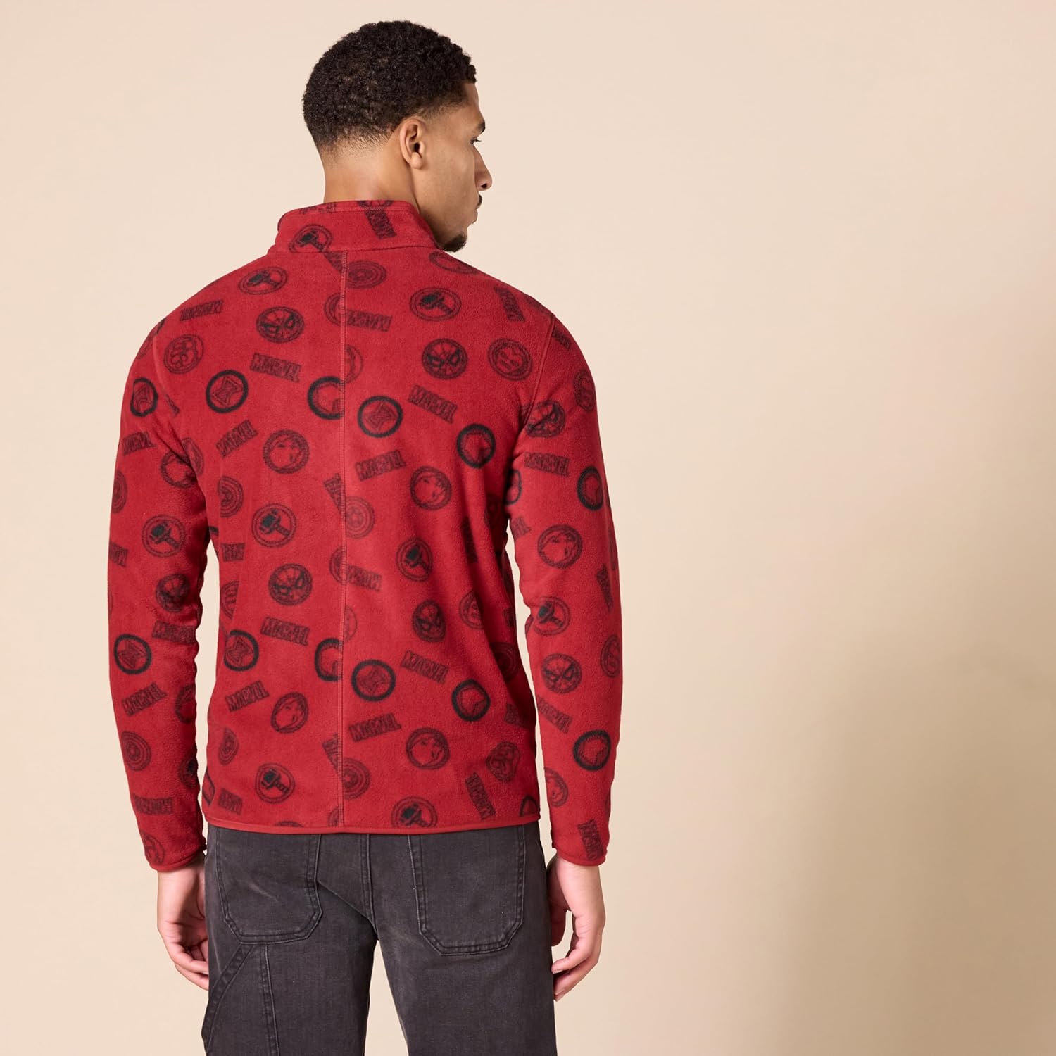 Thumbnail 2 de Amazon Essentials Disney | Marvel | Star Wars Men's Polar Fleece Quarter-Zip Mock Jacket