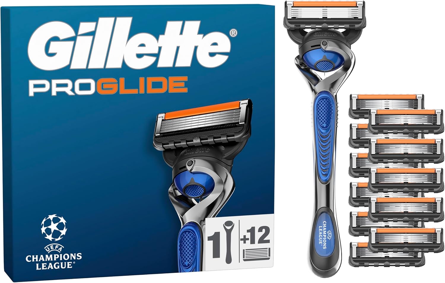 Gillette Proglide UEFA Champions League 1 mango 12 recambios