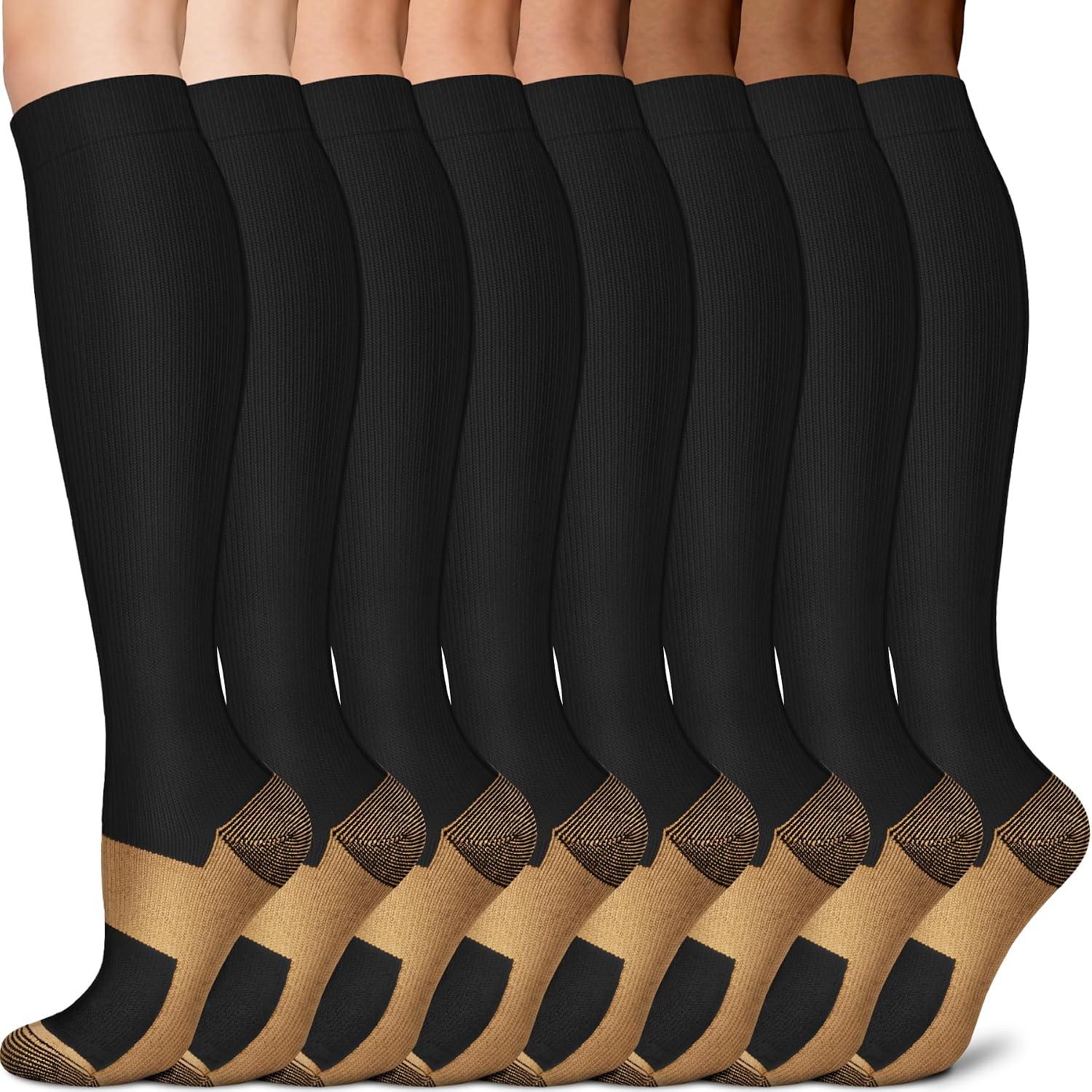 Detalle de Sooverki Graduated Copper Compression Socks 15-20mmHg