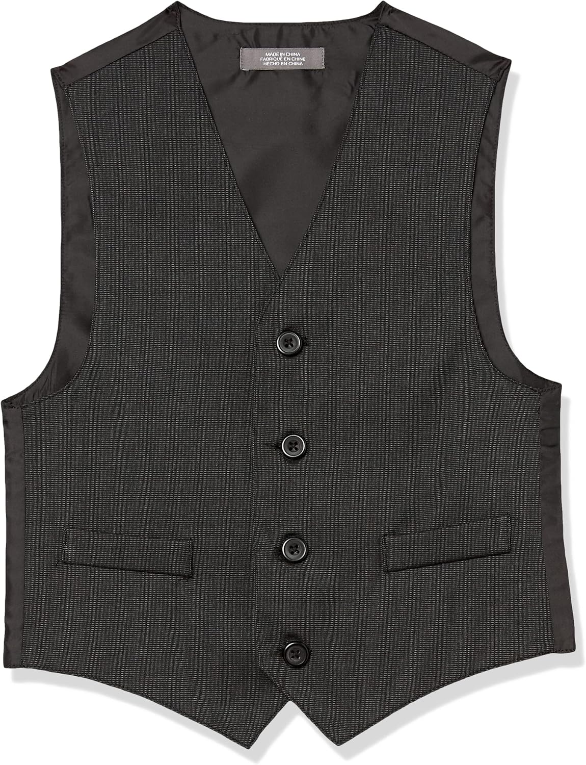 Detalle de Van Heusen Boys' 4-piece Formal Suit Set: Vest, Pants, Dress Shirt & Tie