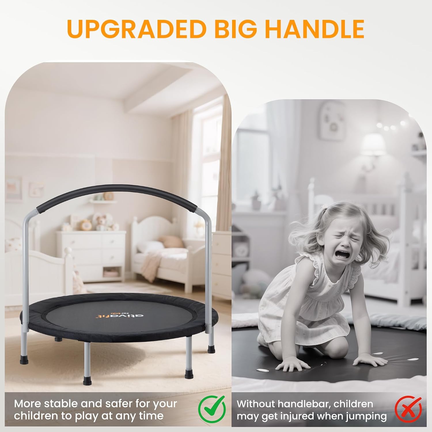 Thumbnail 4 de Ativafit 36-inch Elastic Band Big Handle Toddler Trampoline