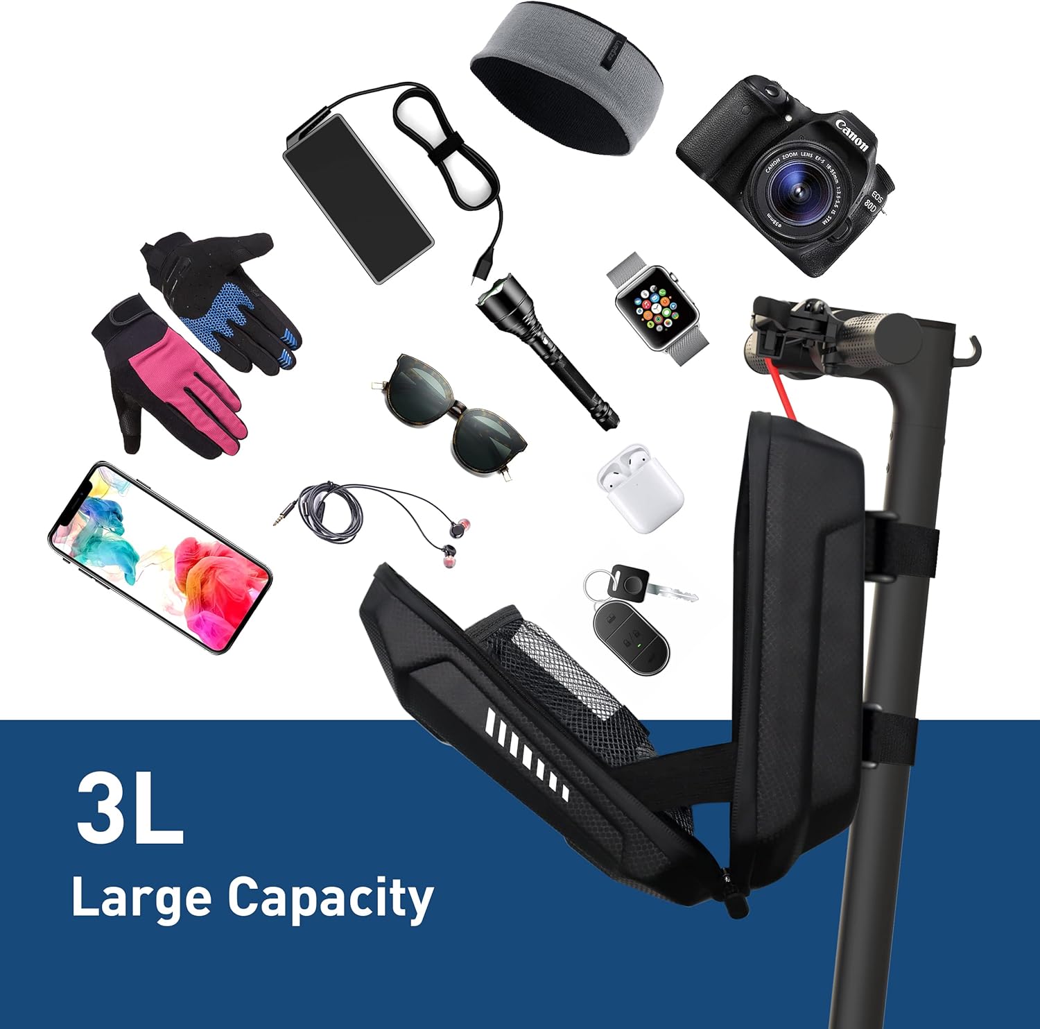 Detalle 2 de Hiboy Scooter Storage Bag 4L handlebar bag 🛴