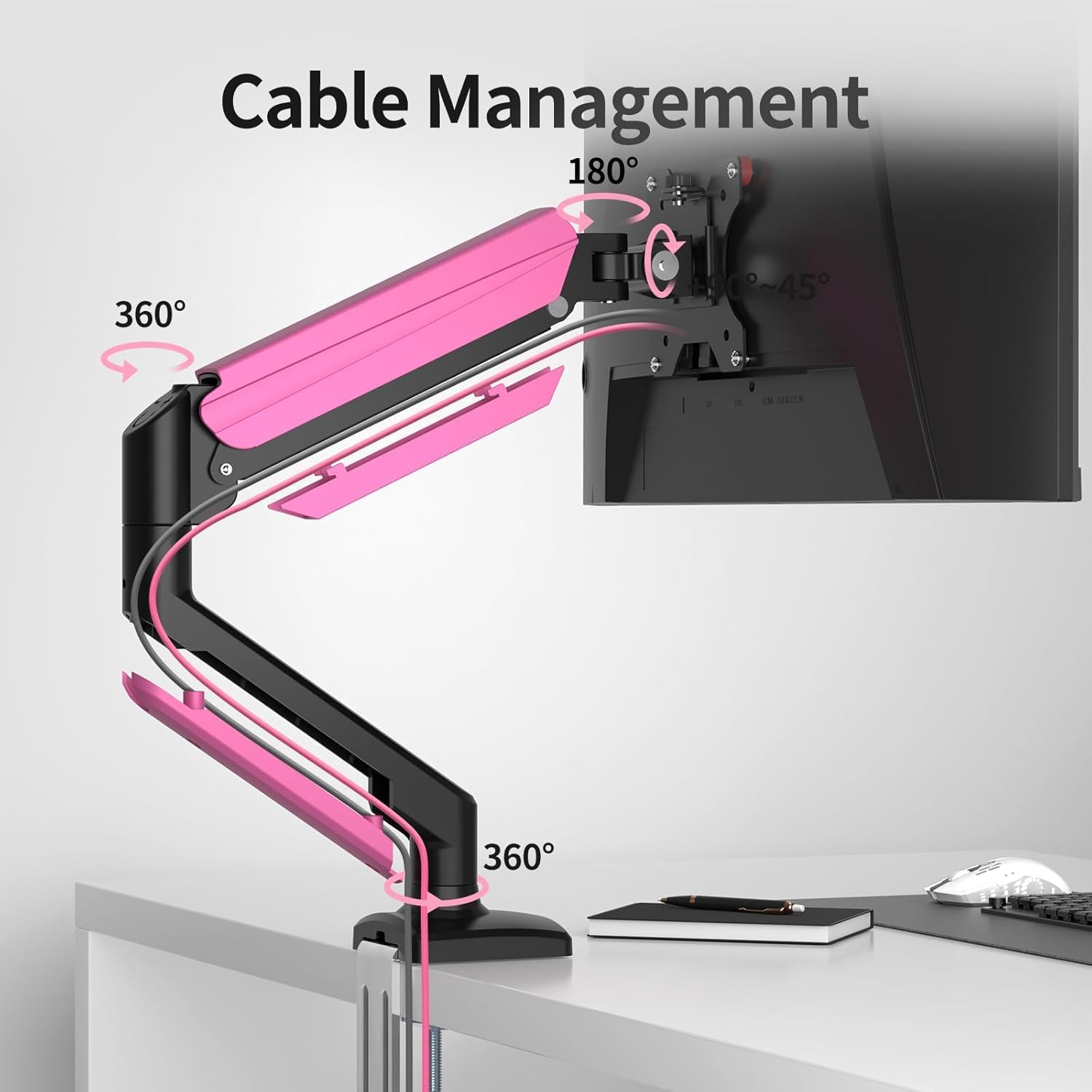 Thumbnail 6 de Suptek Supporto per Monitor da 13 a 32” con braccio a molla a gas, inclinazione e rotazione 360° (VESA 75x75/100x100) fino a 9 kg