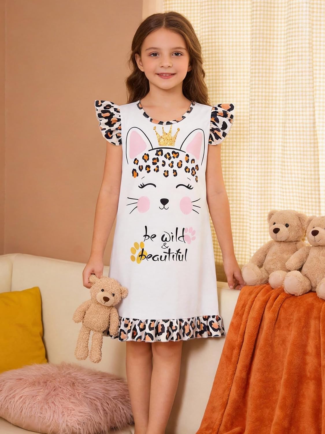 Detalle 2 de LQSZ Girls' Nightgowns, 2-Piece Set
