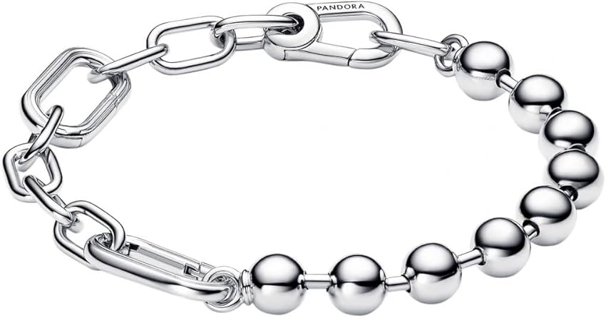 Thumbnail 2 de PANDORA ME Pulsera de plata de ley con cuentas y eslabones, 3 💍