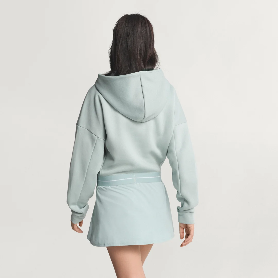 Detalle 2 de adidas Hyperglam sudadera corta con capucha