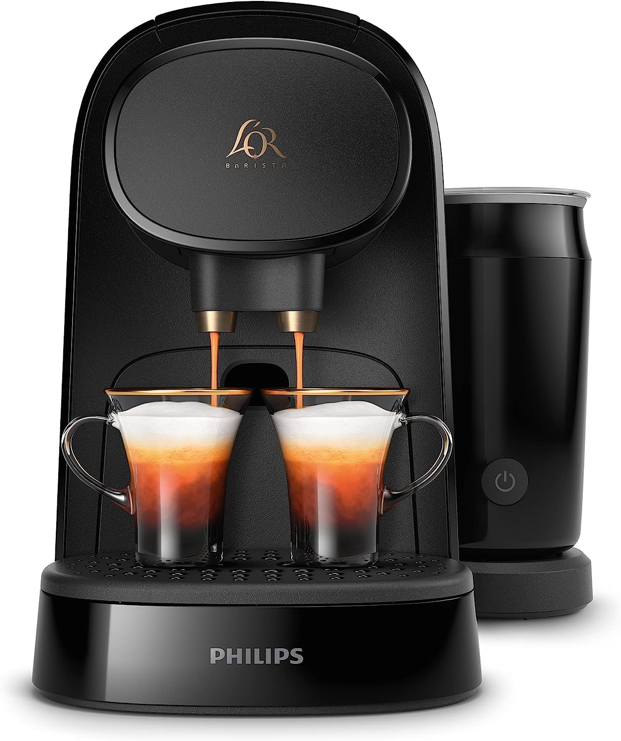 Thumbnail 1 de Philips L’OR Barista capsule coffee machine & milk frother (LM8014/60) in black