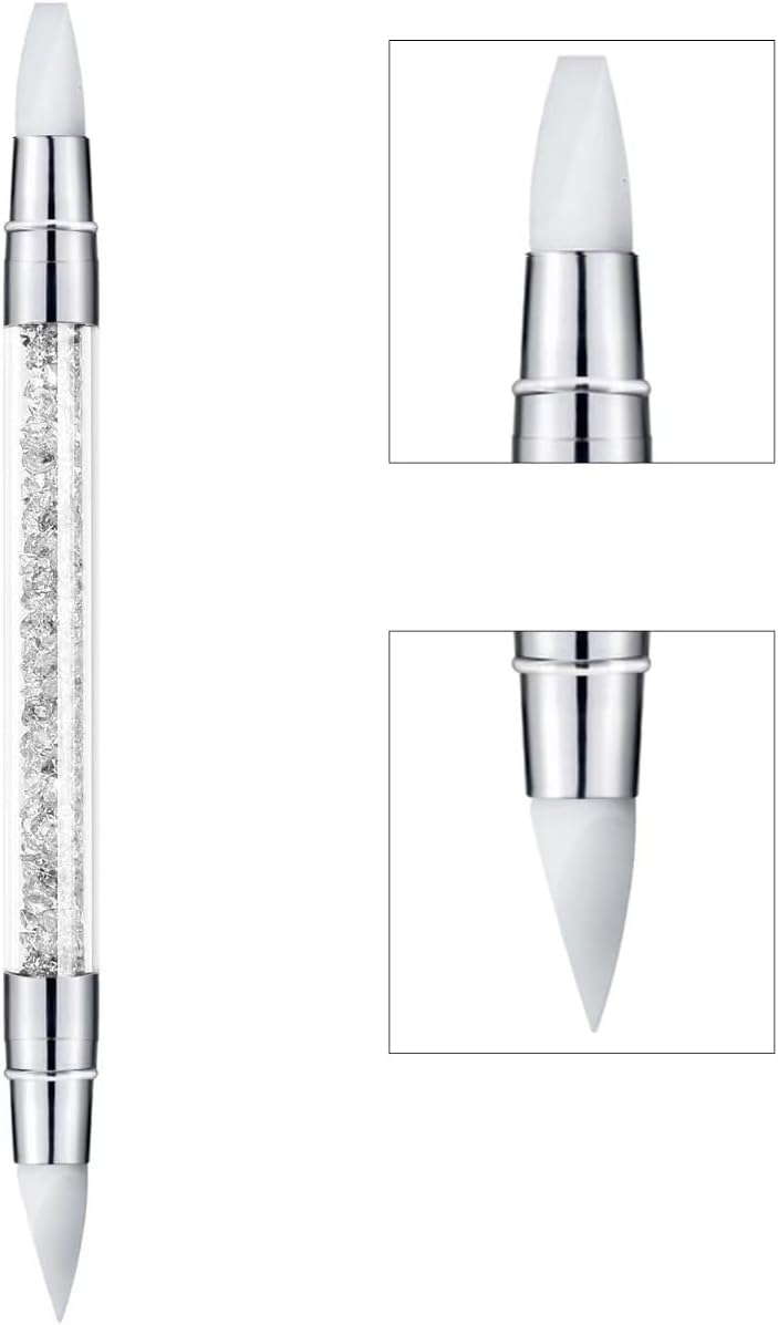 Detalle de ZEOHBETY nagelkunst-sculptuurpennen, 5 dubbelzijdige siliconen tools