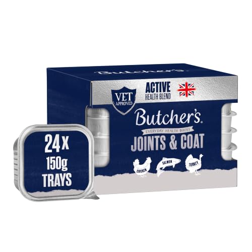 Butcher's Complete Wet Tray Adult Dog Food Joint & Coat Pack 24x150g