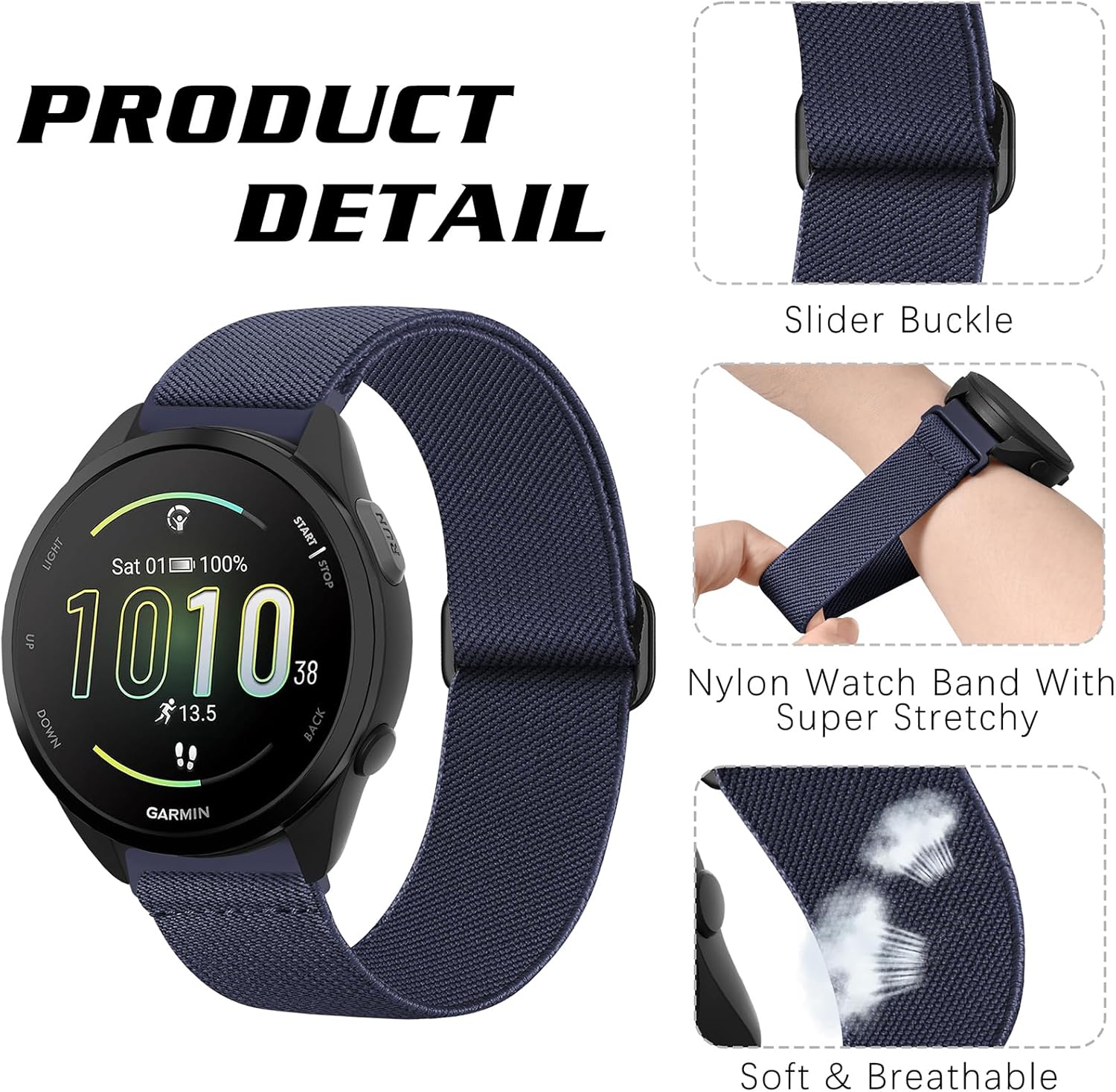 Thumbnail 1 de Wizvv 20mm quick release strap for Garmin