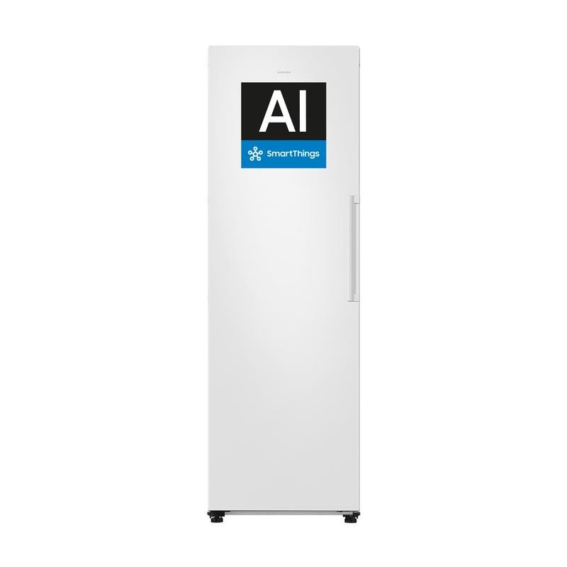 Detalle de Congelador vertical Samsung Bespoke AI 323L: eficiencia y tecnología para tu cocina