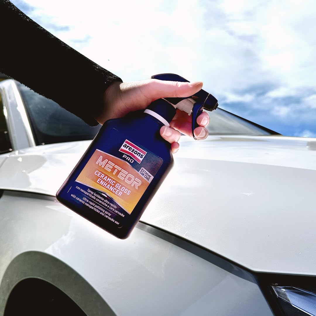 Detalle de Arexons Car Care Pro METEOR – Cera Auto Rapida con Nanoceramiche, spray lucidante ultra-rapido