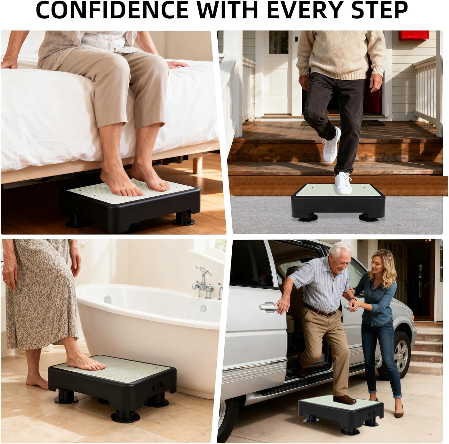Thumbnail 6 de Adjustable Step Stool for Adults 3-Level Glow