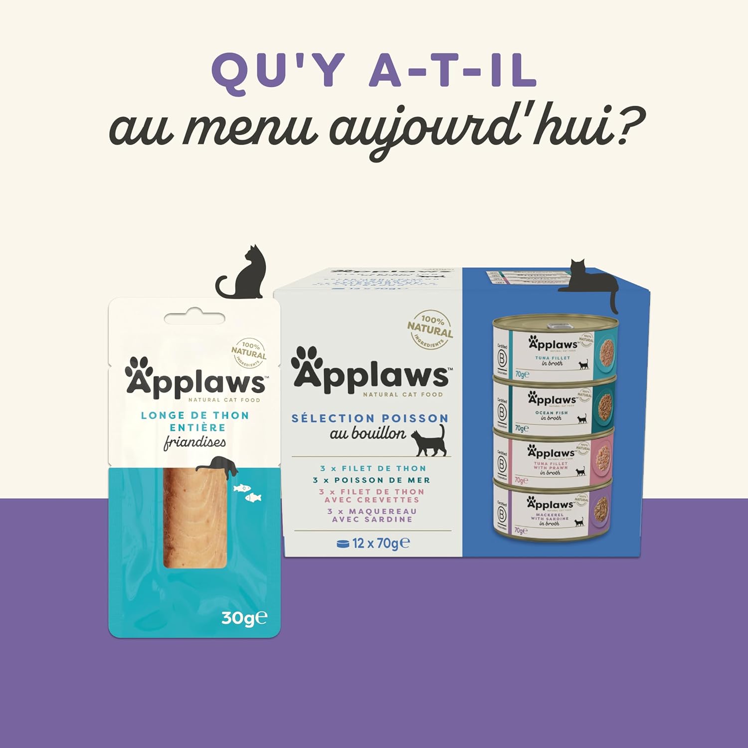 Thumbnail 6 de Applaws Friandise 100% Naturelle pour Chats et Chatons – Filets Sélectionnés, Pack Mixte 12 x 30 g