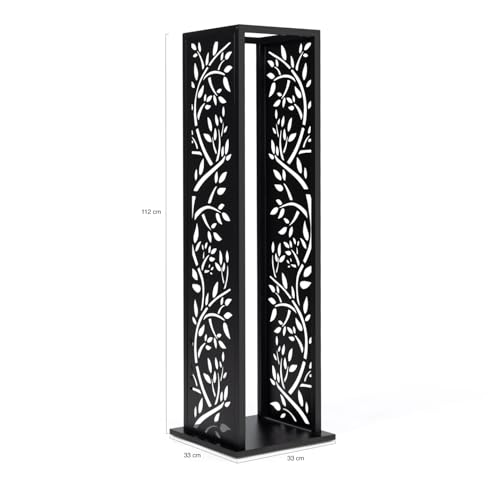 Detalle 2 de IDMarket range-bûches vertical 112 cm