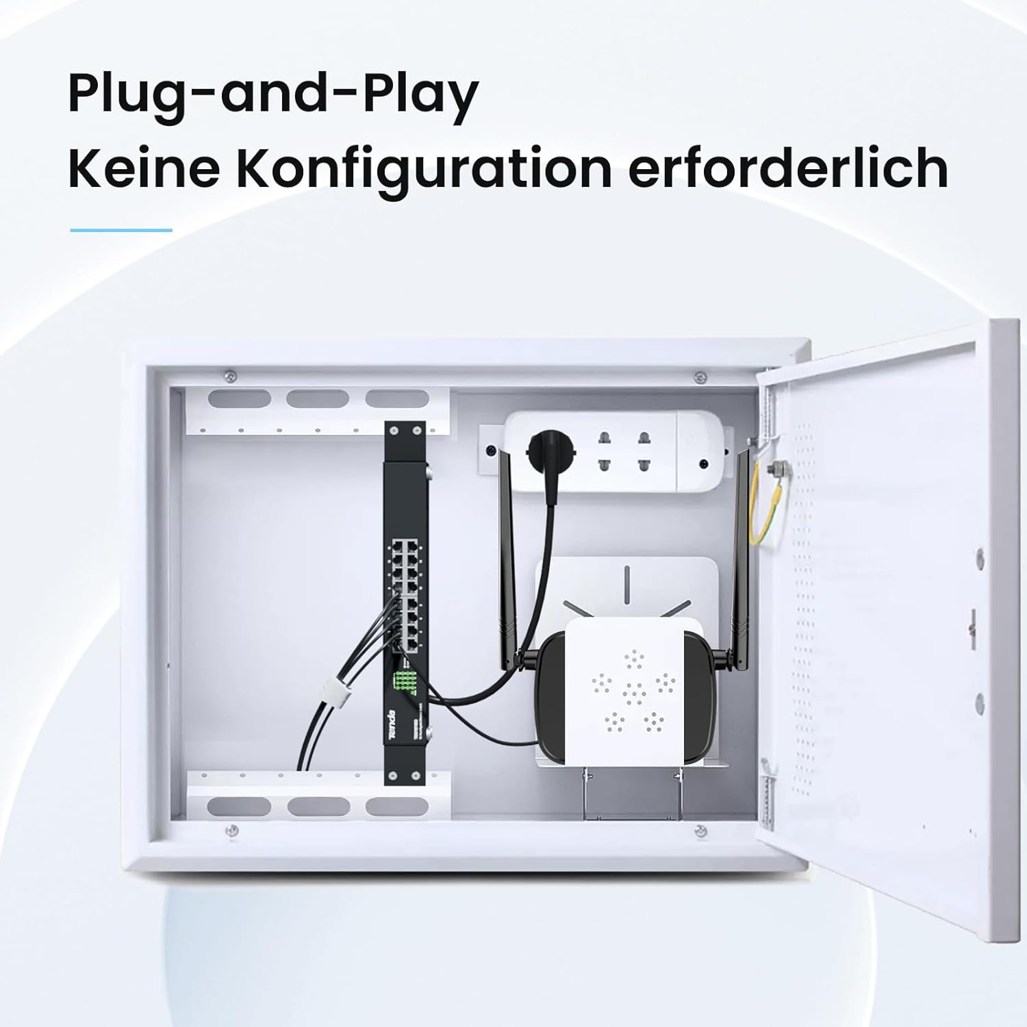 Thumbnail 3 de Tenda TEG1016D Tenda Netzwerk-Switch mit 16 Gigabit-Ports (unmanaged, Plug-and-Play, Rack/Wand, lüfterlos)