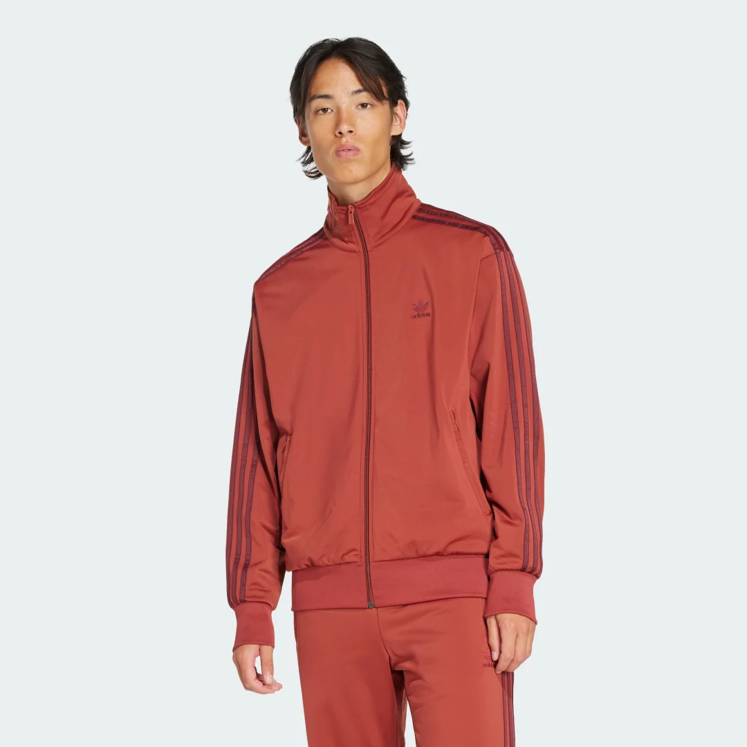 Detalle de Chaqueta Firebird Adicolor Classics de Adidas — Rojo