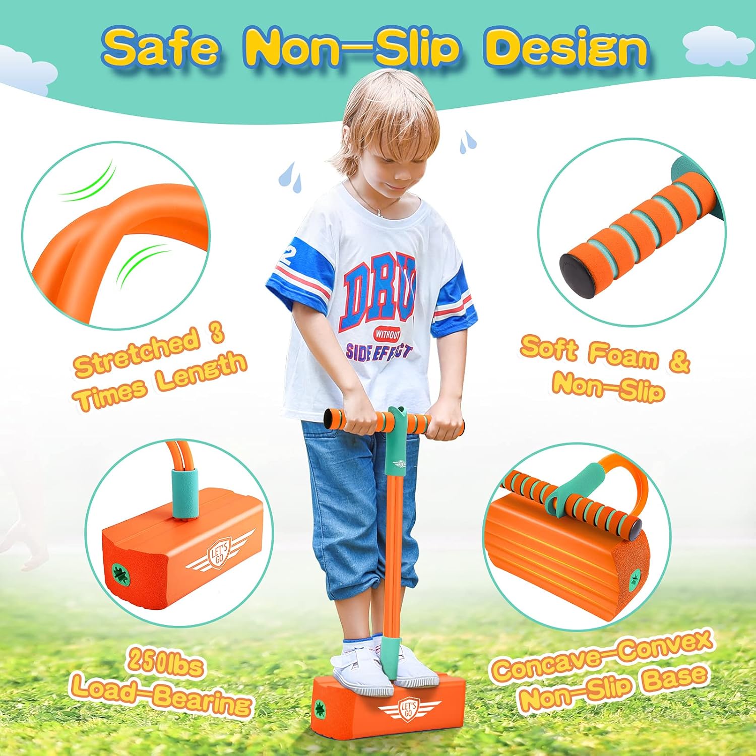 Thumbnail 3 de Foam pogo jumper for kids, 5 squeaks