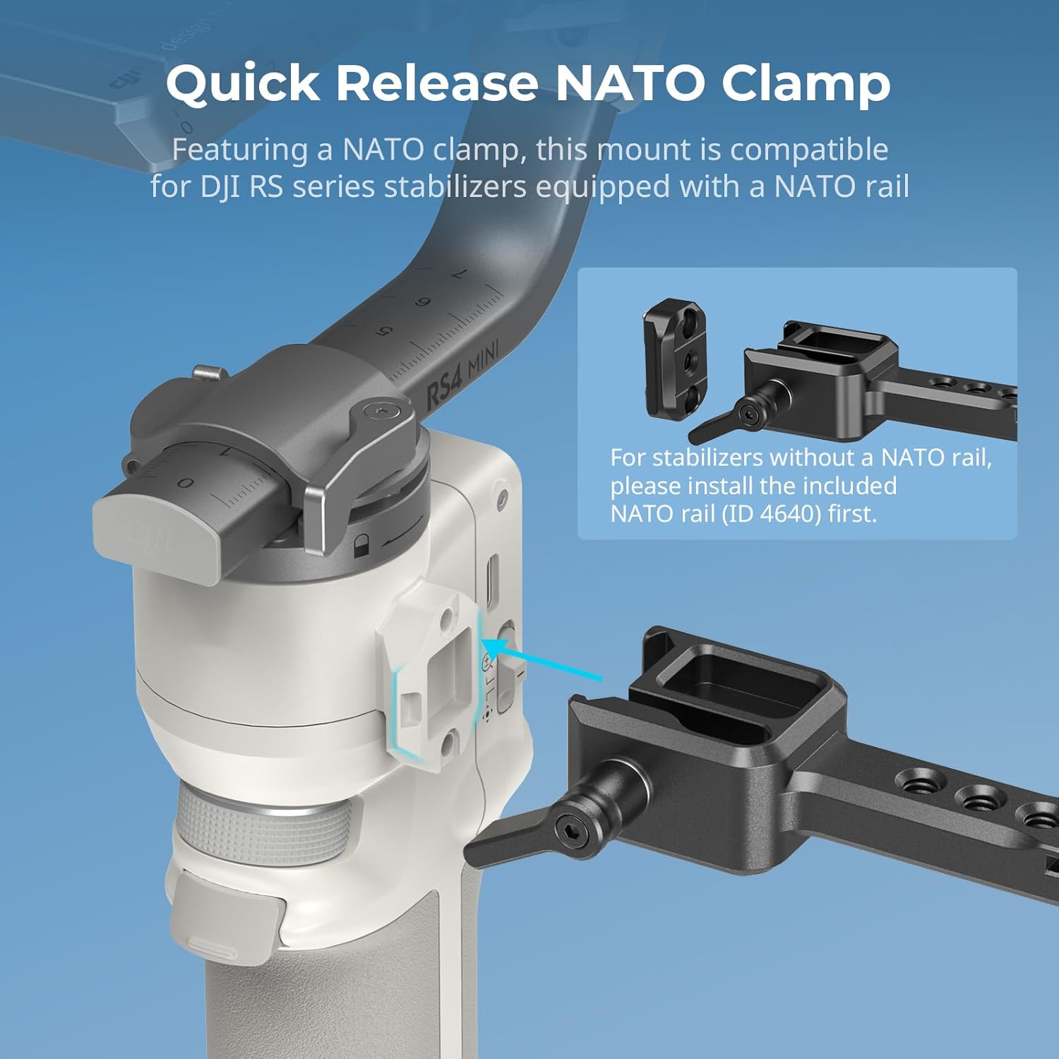 Detalle 2 de SMALLRIG 5337 Support d’écran réglable OTAN