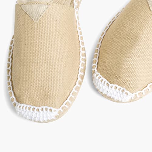 Detalle 2 de Pisamonas Espadrillas con Lacci per Bambine 37, Colore Sabbia