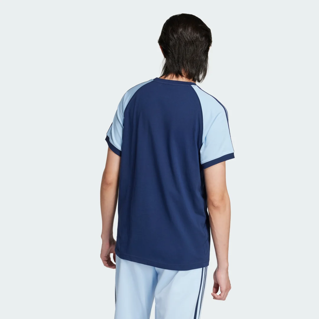 Thumbnail 1 de Camiseta Colourblocked 3 bandas Adidas — azul
