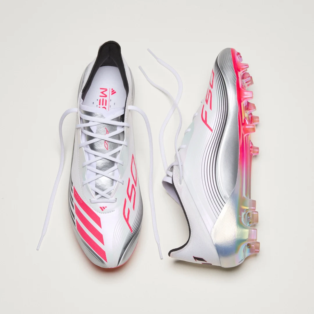 Detalle 2 de adidas F50 Messi Elite bota de fútbol para césped natural seco (blanco)