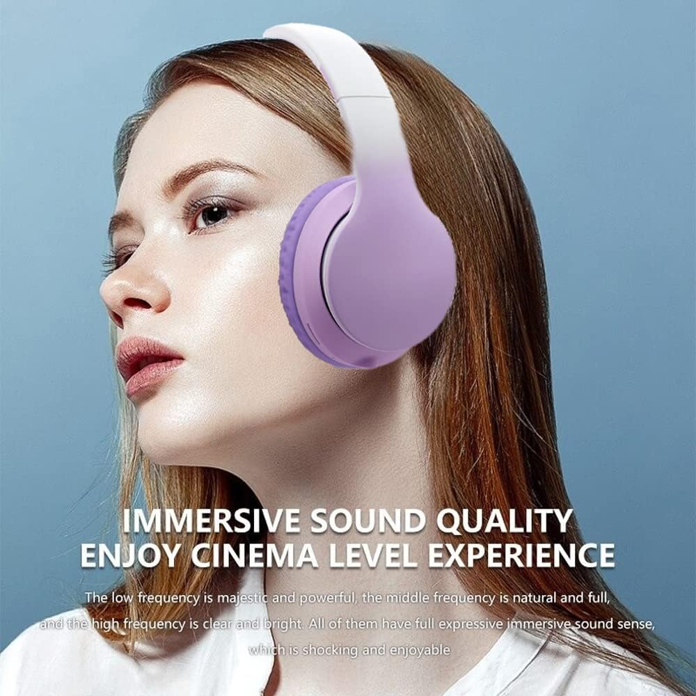 Thumbnail 1 de Usoun Cuffie Wireless Over-Ear per Bambini e Adulti con Bluetooth 5.1, Microfono e Modalità Cablate/Micro SD (Viola)