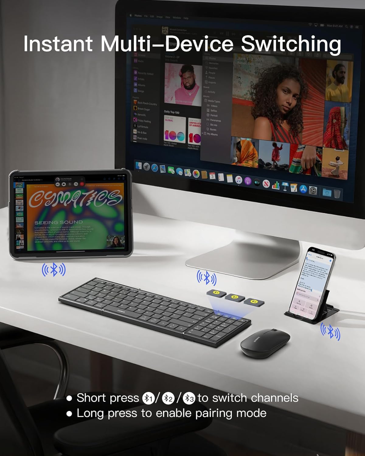 Thumbnail 1 de Inateck Nomad N0158 foldable keyboard