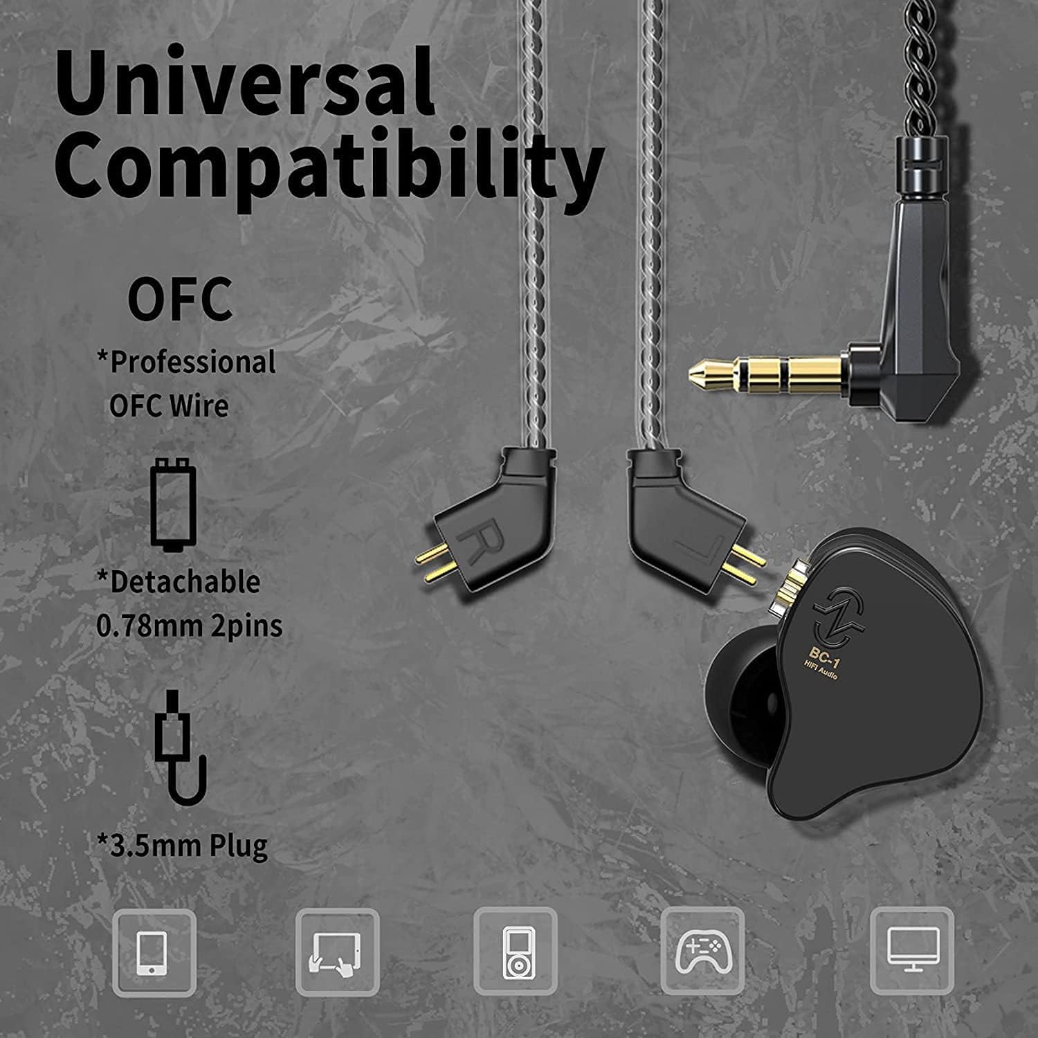 Thumbnail 1 de CCZ Melody Hybrid Dual Driver Earbuds 1BA+1DD 📧