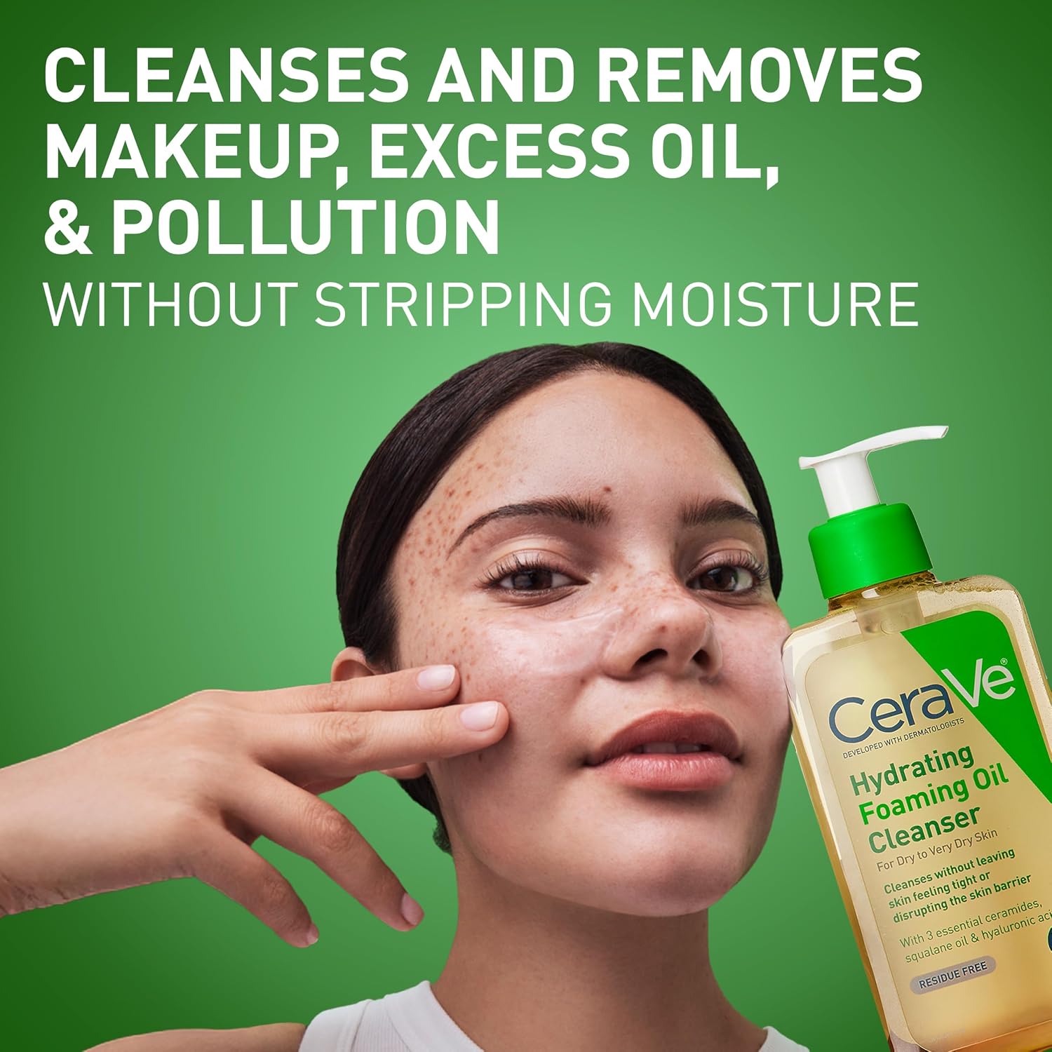 Thumbnail 3 de CeraVe Hydrating Foaming Oil Cleanser 19 fl oz