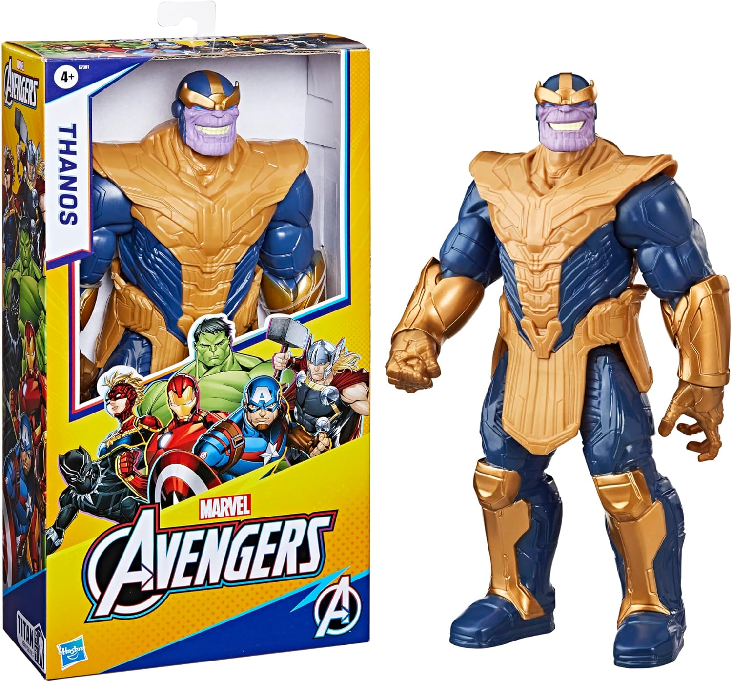 Detalle de Marvel Avengers Titan Hero Series Blast Gear: Thanos (Classe Deluxe) 30 cm