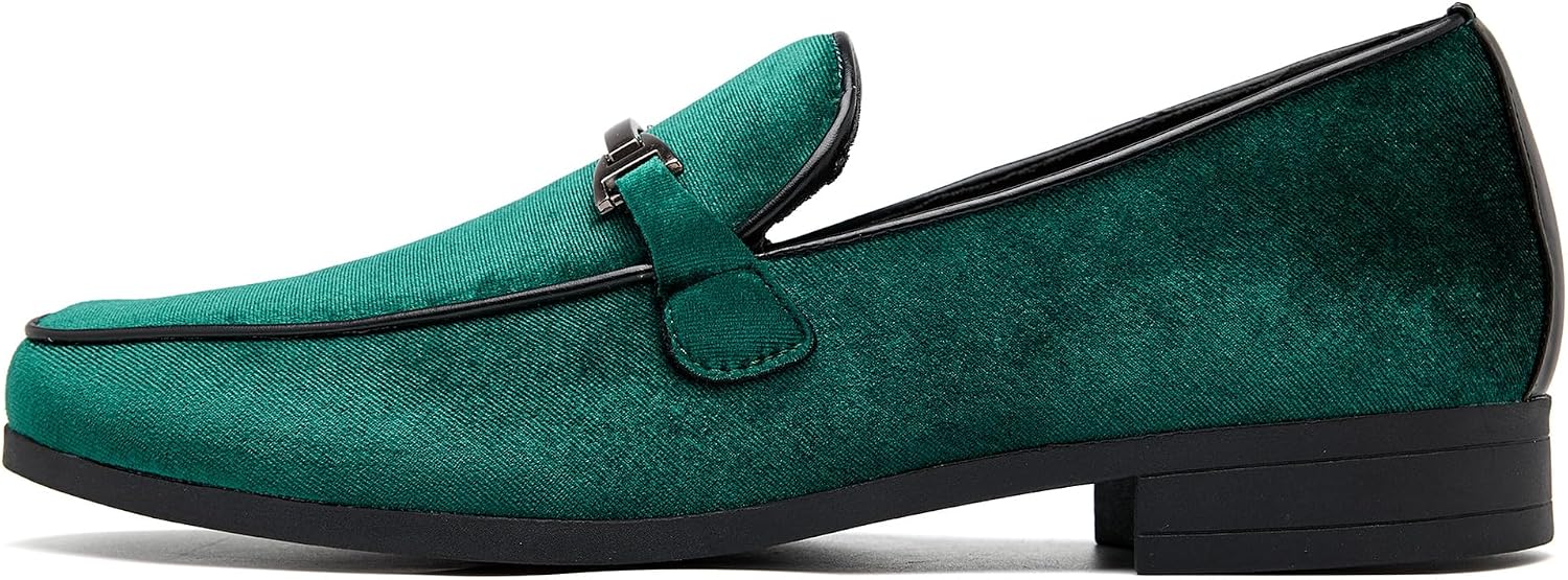 Detalle de UUBARIS Men's Velvet Loafers
