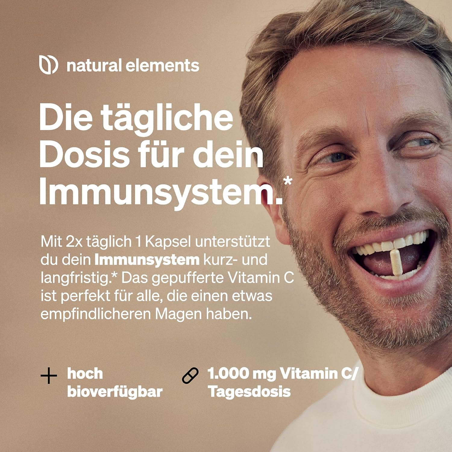 Thumbnail 2 de natural elements Vitamin C 1000 mg Kapseln