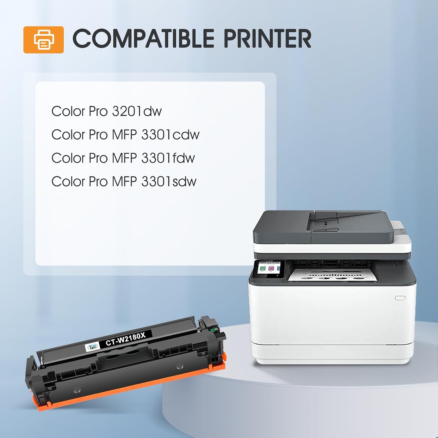 Detalle de Cool Toner 218X 4-Pack Compatible Toner Cartridges with Chip, Black and Color
