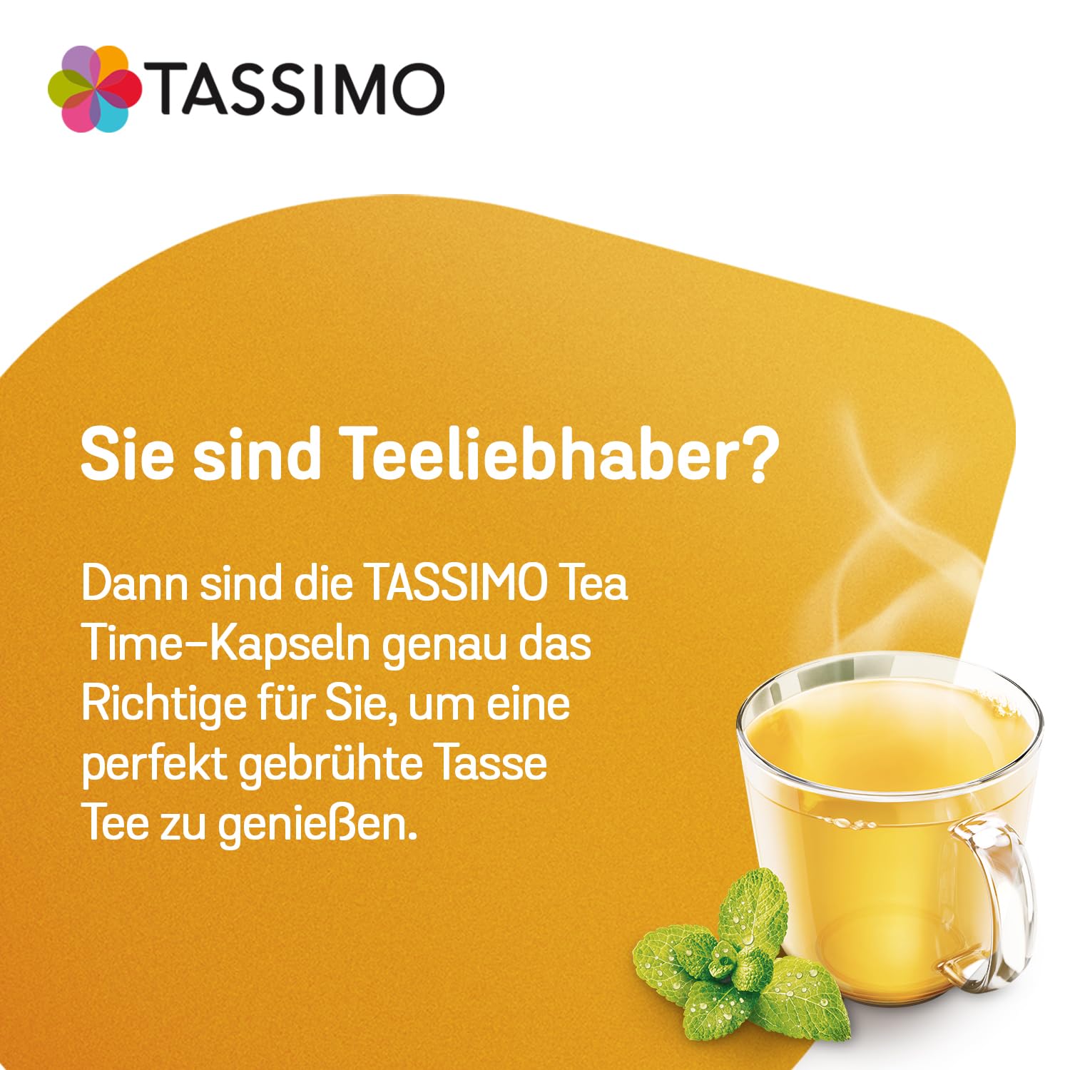 Detalle de Tassimo Tea Time Grüner Tee mit Minze – 80 Pads (5x40 g) im praktischen Tassimo-System