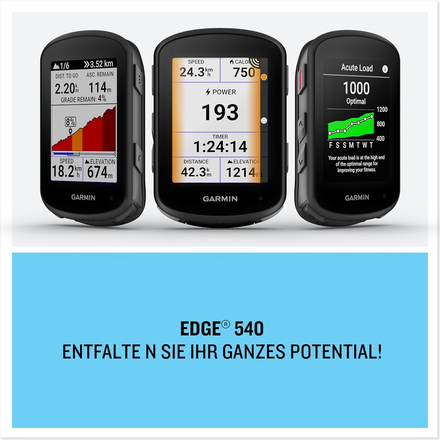 Thumbnail 6 de Garmin Edge 540 – EU Central + West GPS-Fahrradcomputer mit 2,6-Zoll-Farbdisplay und Tastenbedienung