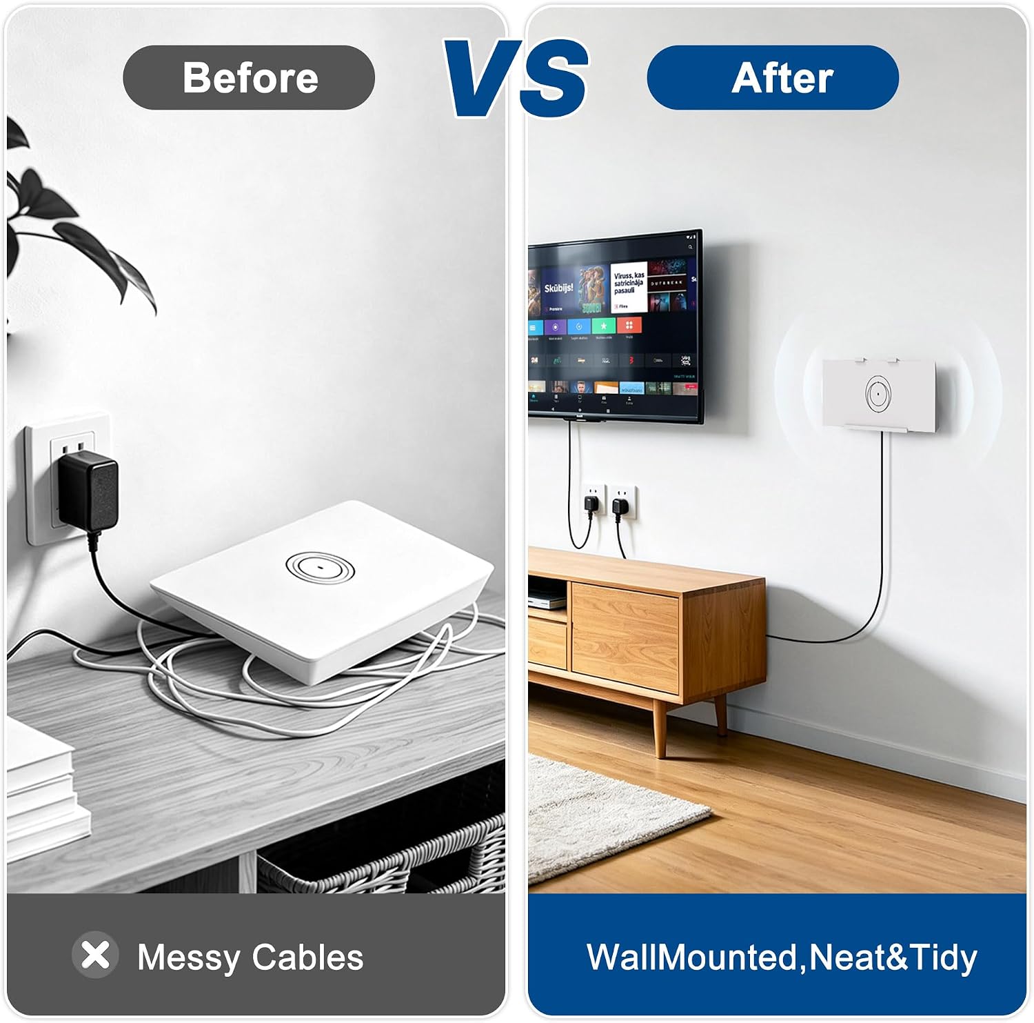 Detalle de Compatible with Starlink All-in-One Mount Kit: Heavy-Duty Outdoor Dish & Indoor Router Mount