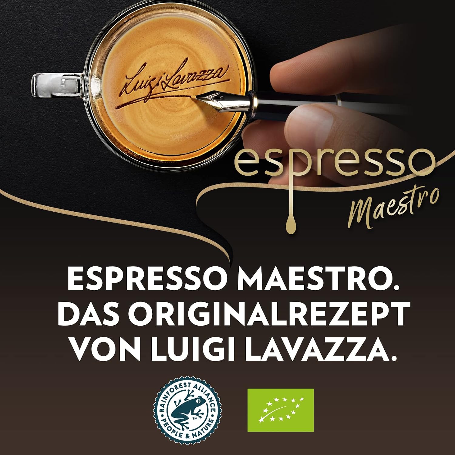 Detalle 2 de Lavazza Espresso Maestro Kaffeebohnen – 1 kg Bio Arabica & Robusta, langsame, sanfte Röstung