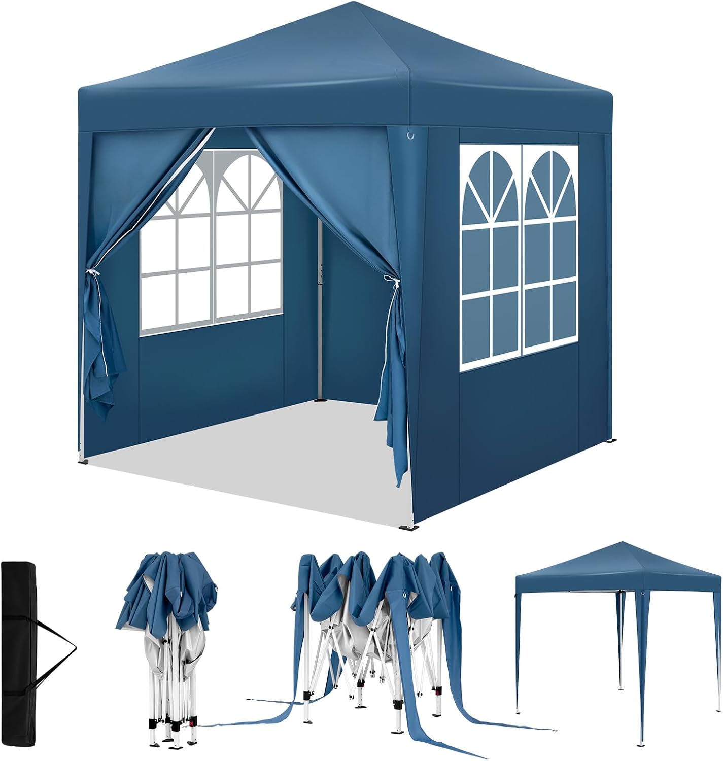Detalle de WOLTU PVL0013bl vouwpaviljoen 2 x 2 m met 4 zijwanden en UV 50+