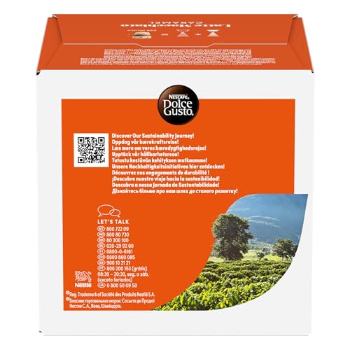 Detalle 2 de NESCAFÉ Dolce Gusto Latte Macchiato Caramel, 48 cápsulas con café y caramelo