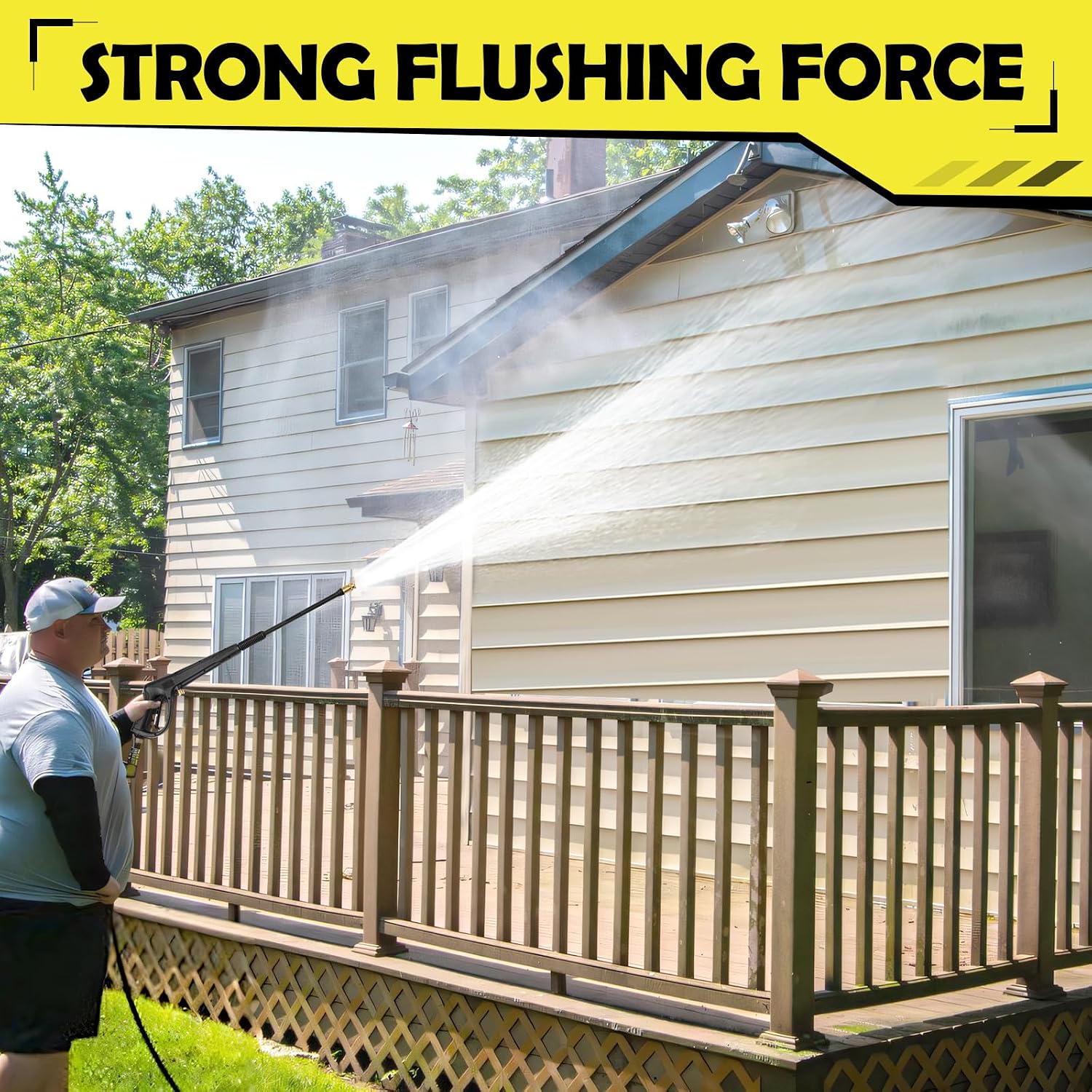 Thumbnail 5 de WXNANY CA-WXNY021-Yellow Electric Pressure Washer, 1.76 GPM, 4 Nozzles