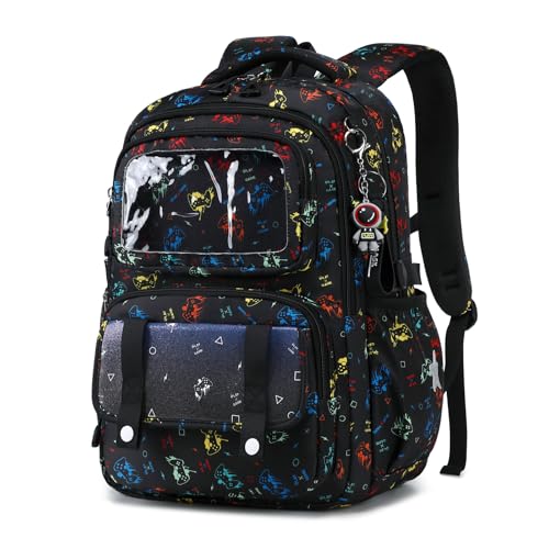 Detalle de Sisipoet Sac à Dos Cartable Garçon Imperméable pour Collège et Lycée