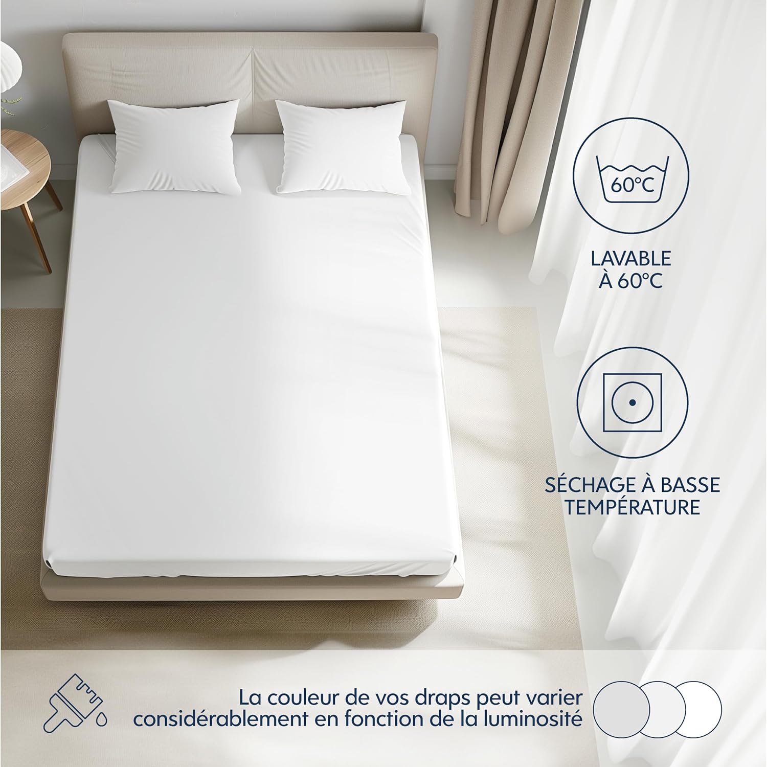 Thumbnail 4 de Dreamzie Drap housse 90x190, jersey coton