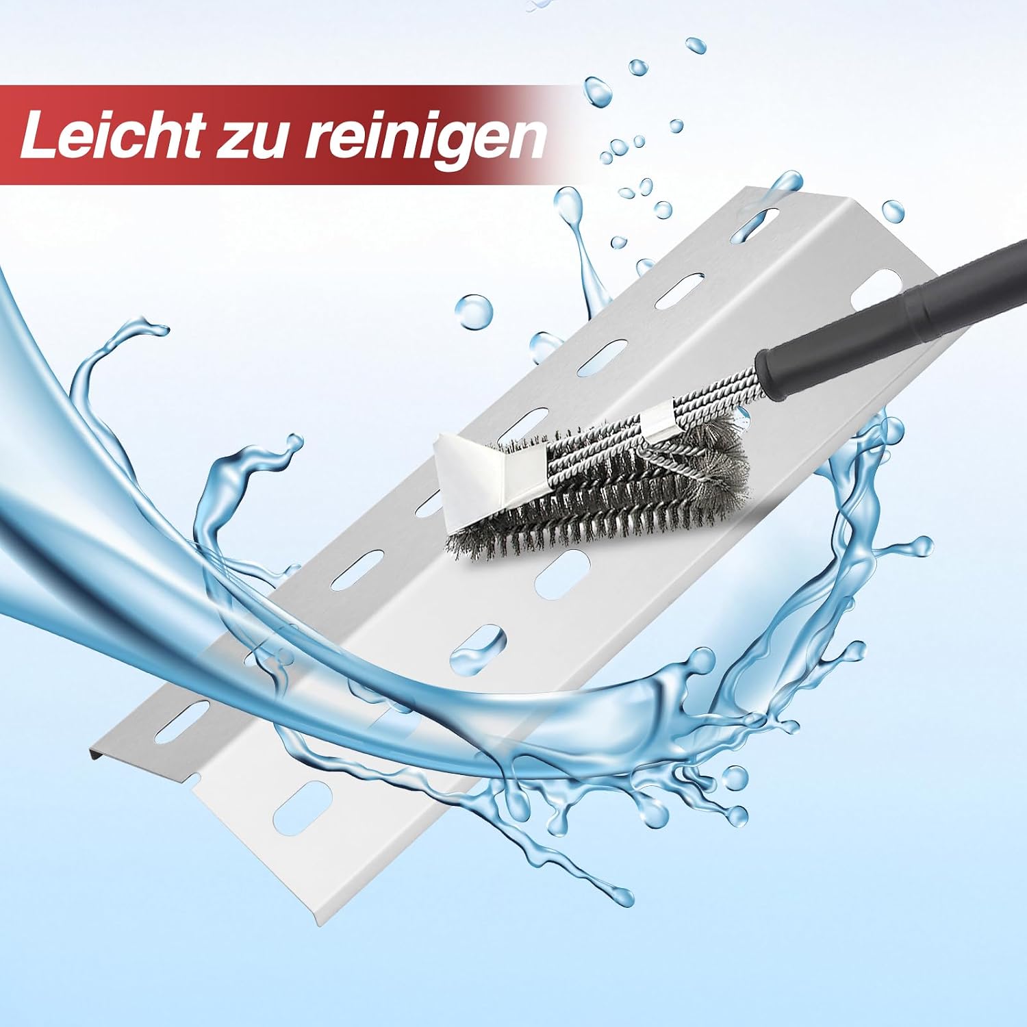 Thumbnail 6 de 36,5 x 12 cm Edelstahl Brennerabdeckung – Universal Heizplatte Ersatzteil für Enders und Co.