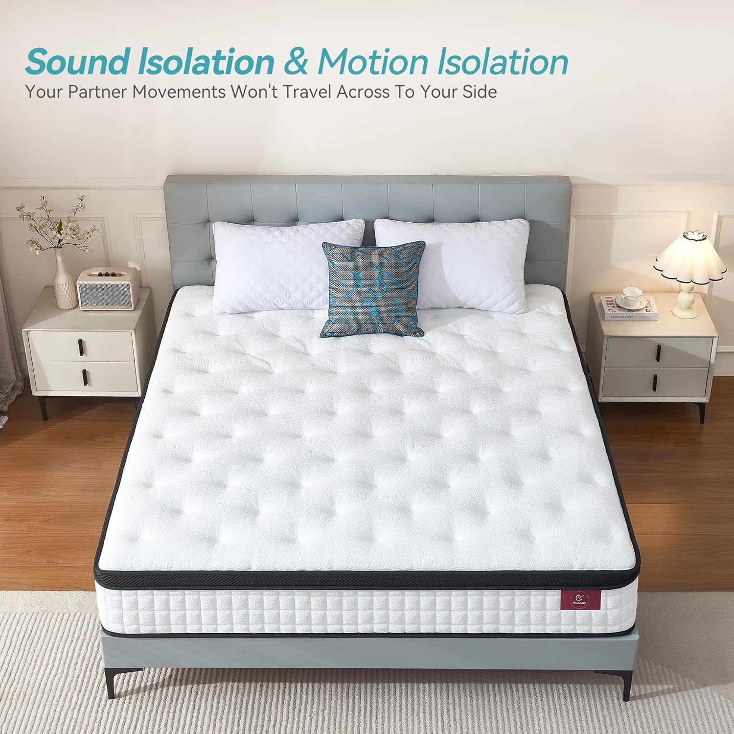 Thumbnail 4 de Doublelife 3ft Single Mattress with Gel Memory Foam and 9‑Zone Pocket Springs