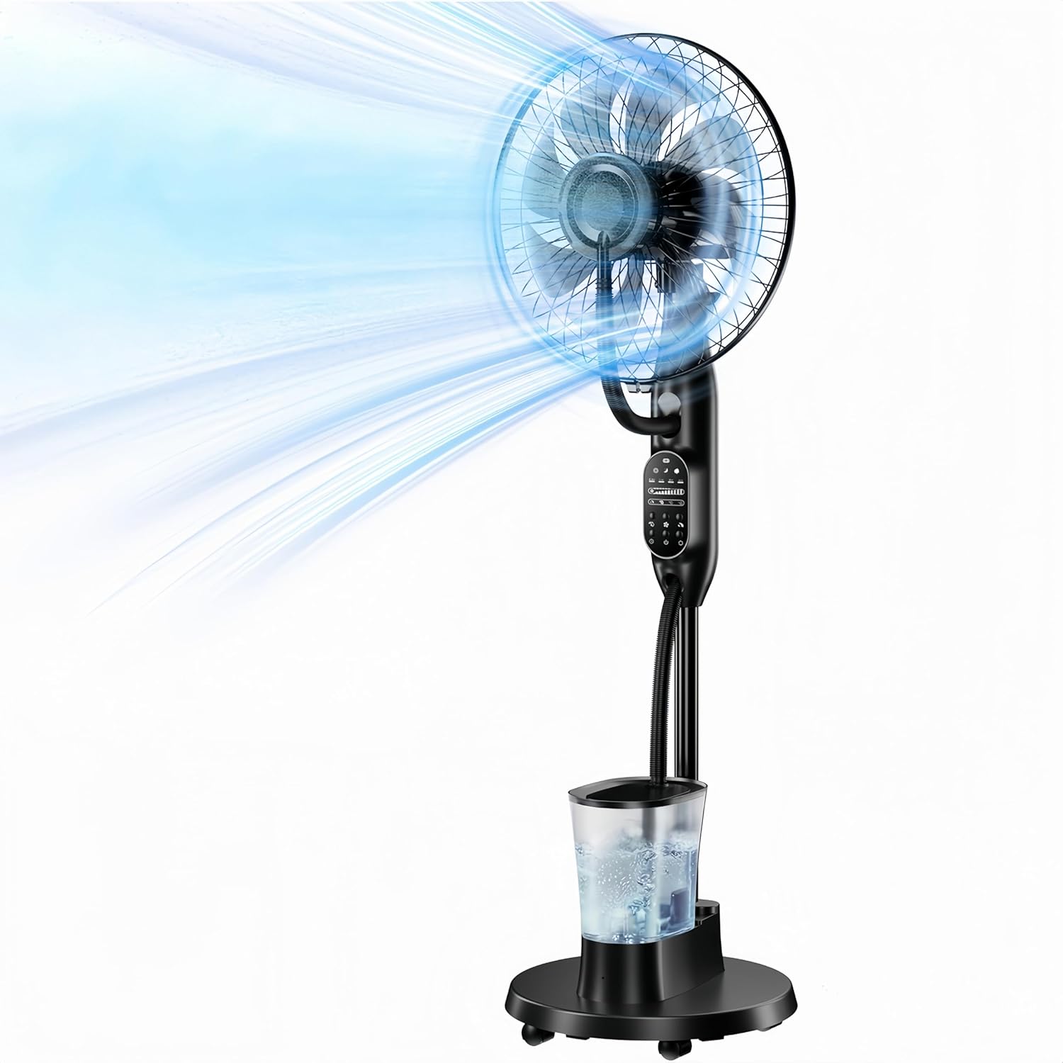 Detalle de NebulaFlow Pedestal Fan with Mist Spray