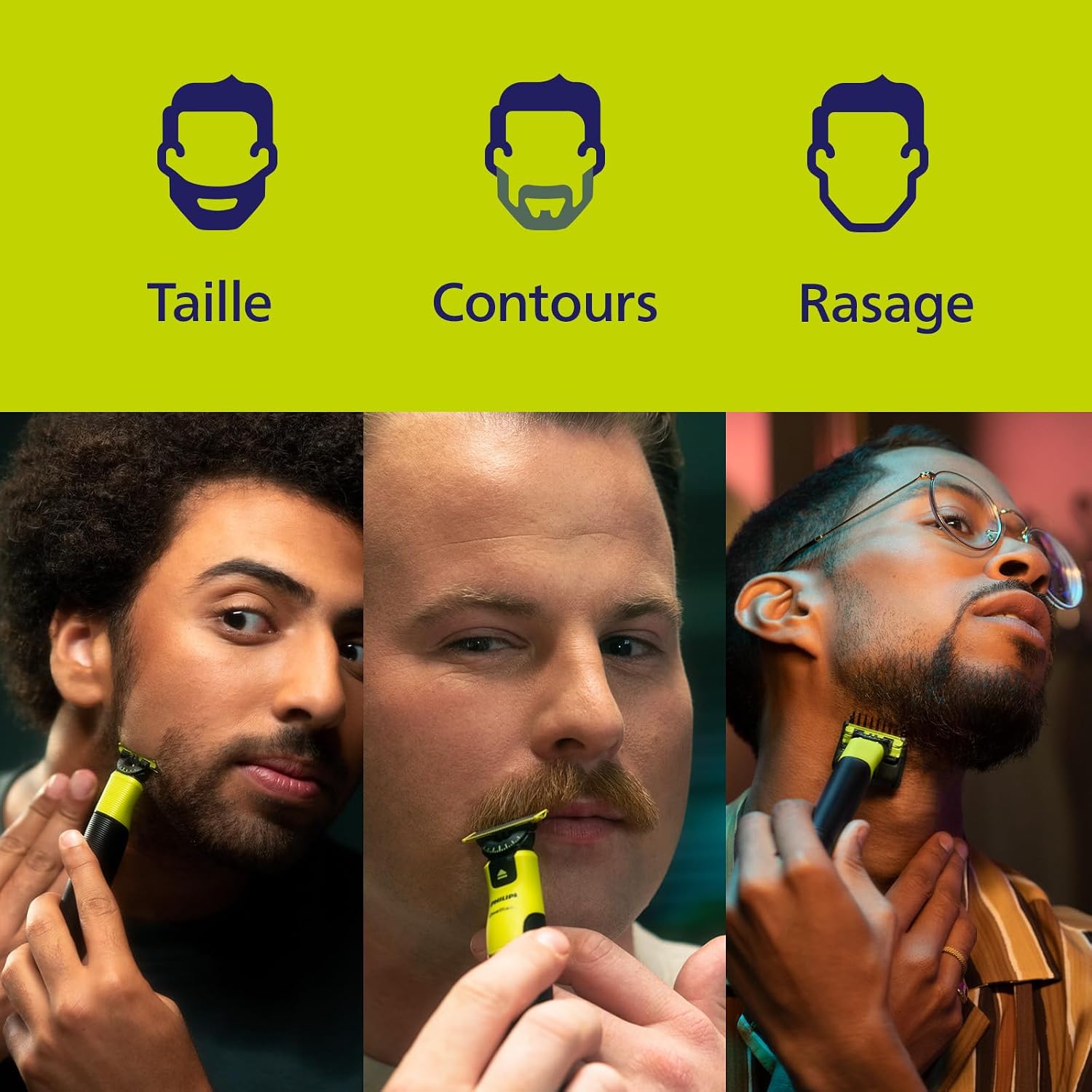 Detalle de Philips OneBlade 360 avec connectivité — rasage et tonte visage et corps (QP4631/30)