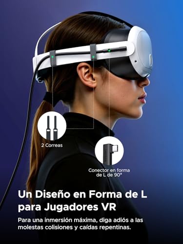 Detalle de UGREEN Cable Link USB 3.0 de 5 m (5 Gbps) para Meta Quest 3/3s y Quest 2/Pro/Steam VR
